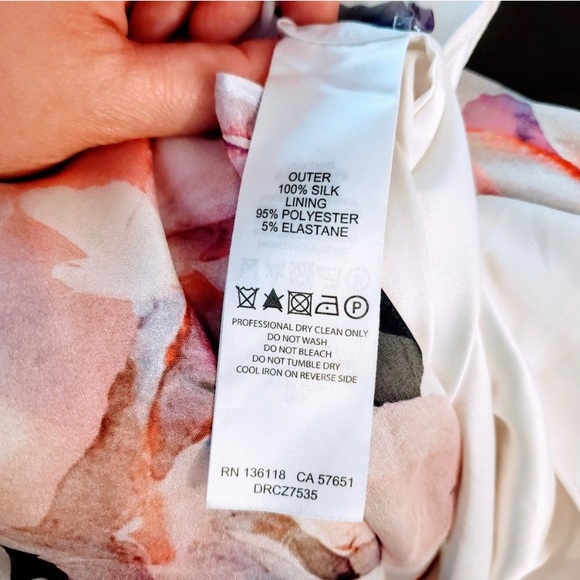 Ever New 100% Silk Watercolour Floral Halter Midi Dress - Picture 4 of 4